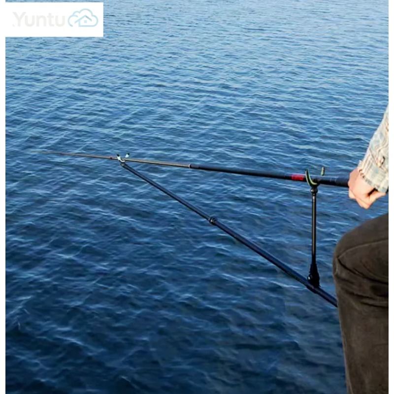 Fishing Rod Telescopic - 伸縮式カーボンファイバー製釣り竿スタンド、頑丈な大型釣り竿用ホルダー、川釣りやサーフキャスティングに最適な地面に挿入できるスタンド。